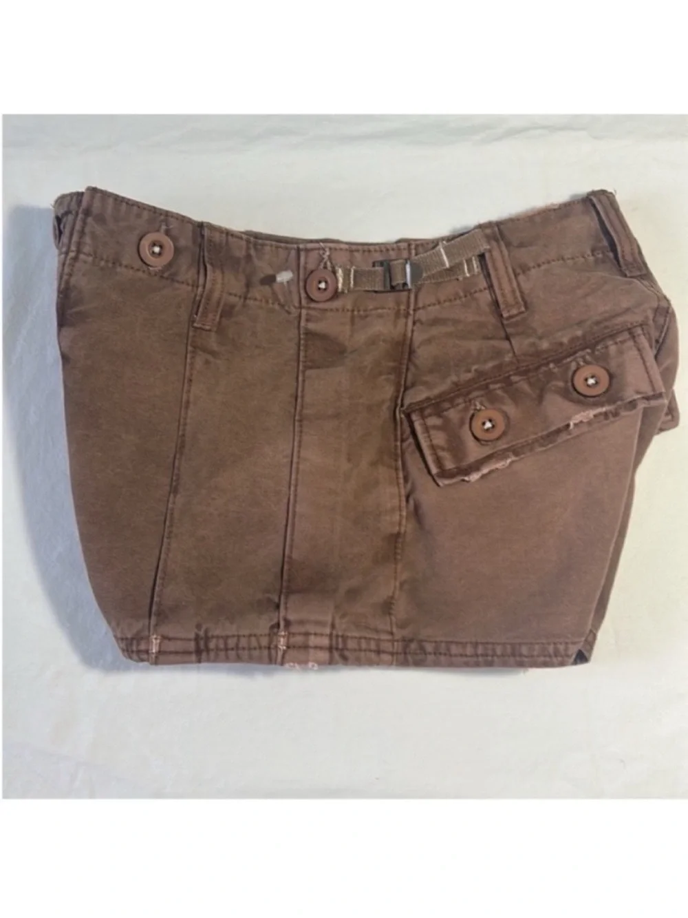 Free People 0 Shorts All Yours Micro Shorts in Chocolate brown 100% cotton NWT